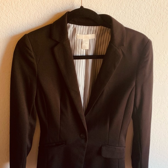 Black Blazer H&M SIZE 6 SMALL - Picture 2 of 6